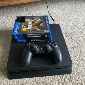 ps4 console + remote + all games included